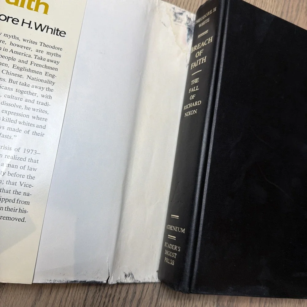 Breach of Faith: The Fall of Richard Nixon by Theodore H. White 1sr Edition 1975
